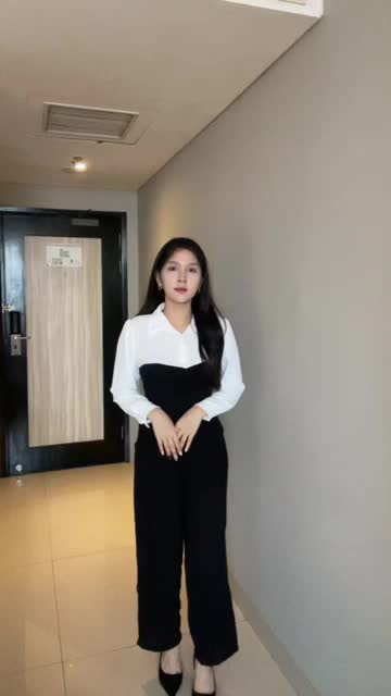 Gystore - Kiyora Setelan Baju Crop dan Celana Panjang Casual Dewasa Wanita