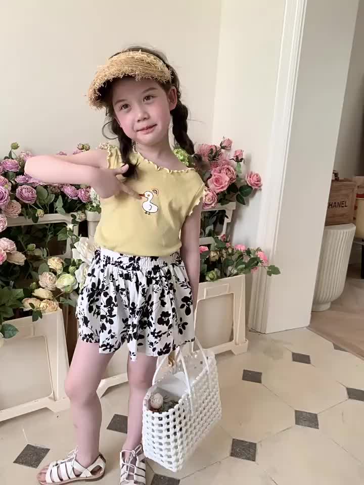 ByKiddos - Rok Anak Perempuan Celana Pendek Model Bunga Kuncup Kekinian