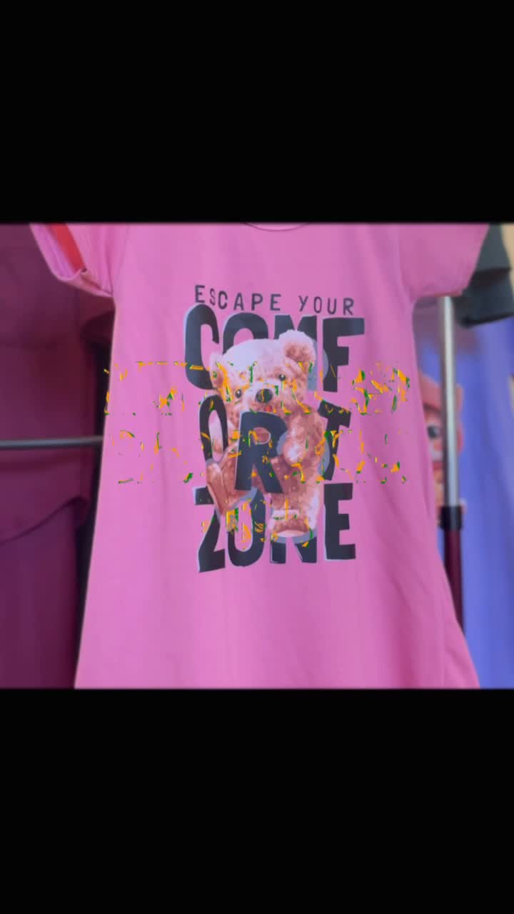 Daster Anak-Anak Perempuan Atasan Dress Anak Tunik Motif BEAR ZONE Usia 1-10 Tahun