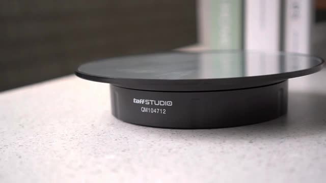 Alat Display Produk - TaffSTUDIO Alas Putar Fotografi Mirror Rotating 360 Turntable 20cm  Accessories Camera