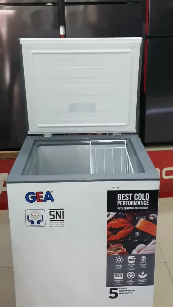 GEA AB 108 R CHEST FREEZER BOX 100L LEMARI PEMBEKU 100 LITER BY GEA