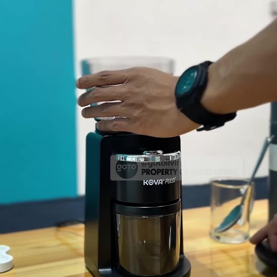 Kova [COD] Pulse Mesin Giling Biji Kopi Coffee Maker Grinder Machine Digital