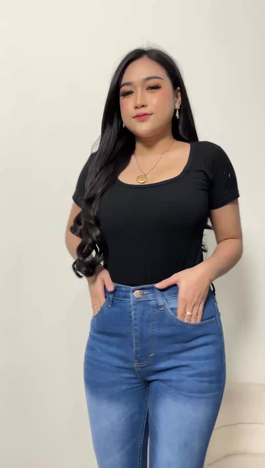 [promo terbaik] Celana Panjang Cutbray Highwaist Retro 2 Button Edition Jeans Baggy Melar Tebal Nyaman Model Terbaru Gaya Korea Modis