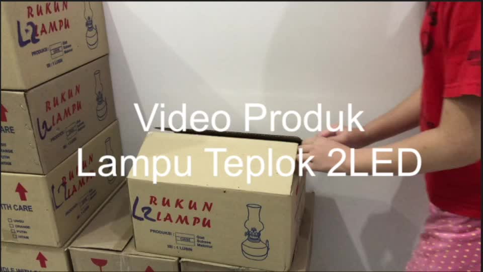 1 LUSIN (12 pcs) Lampu Teplok 2 LED Gratis Bateray AA Tempel Dinding Jadul Plastik