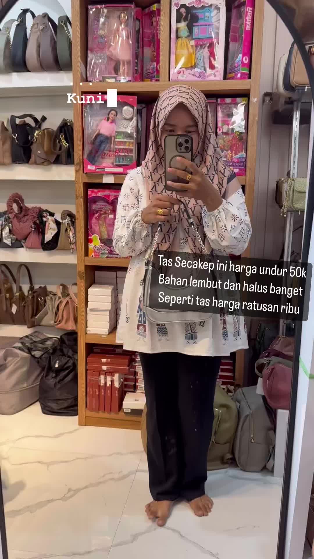 TANIA Tas Selempang Kulit sintetis Wanita Bahan Leather Lembut dan Halus 936484