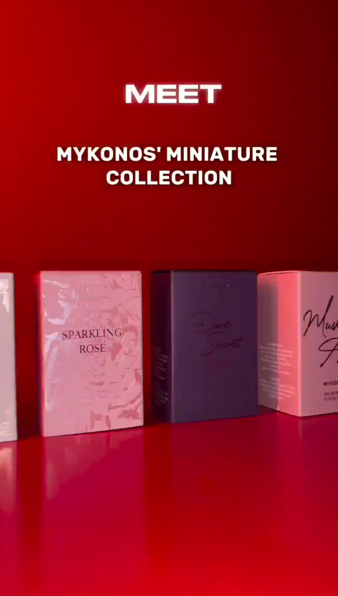 Mykonos 15 ML Minisize All Varian - Royal Ispahan - On The Rocks - Satin Blanc - Dark Secret - Utopia