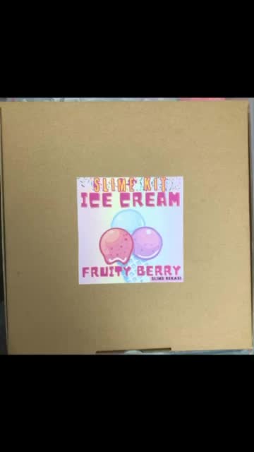 Slime Kit Lengkap Ice Cream Es Krim By Slime Bekasi | Hadiah Ultah | Hadiah Lebaran