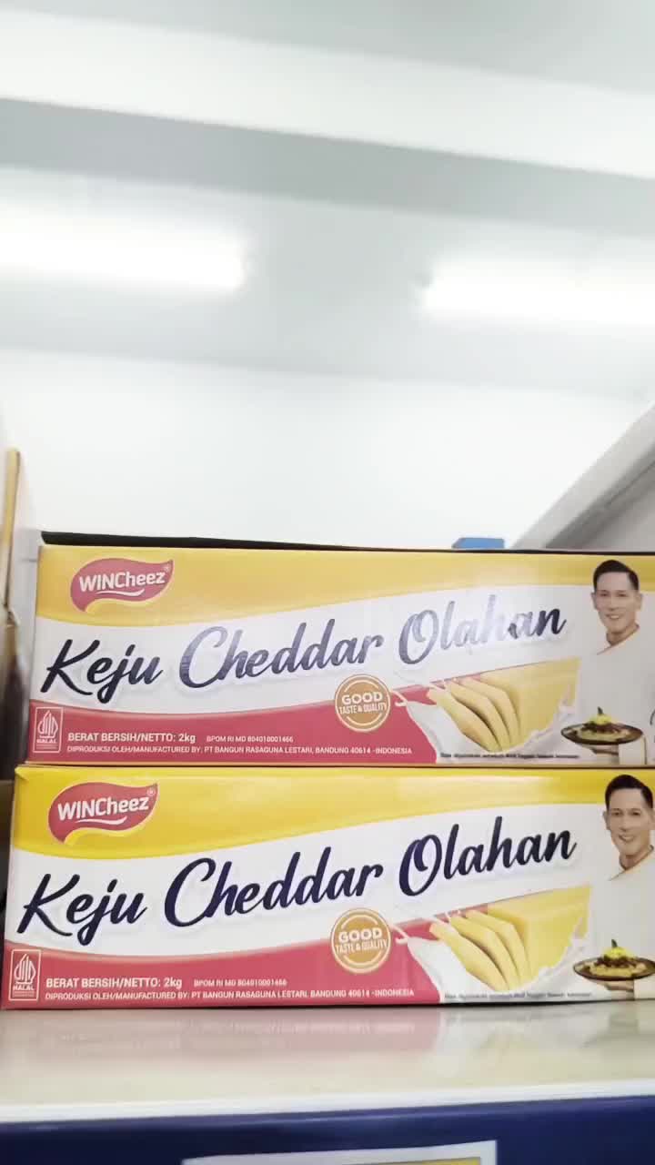 Keju Wincheez Regular 2 KG - Keju Cheddar ( 1 Blok Keju 2kg )