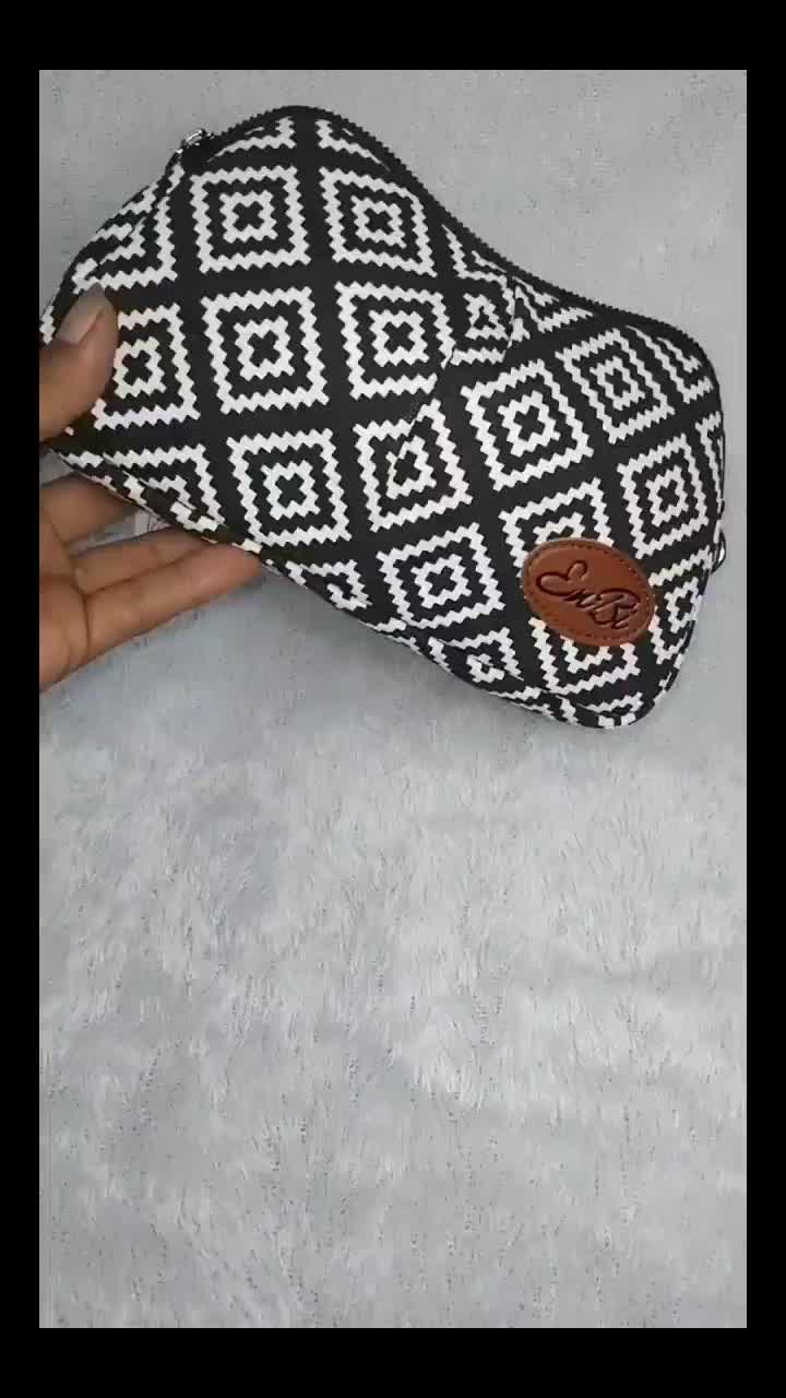 Enbi Tas Selempang wanita terbaru kanvas motif dengan model elegan sling bag women aesthetic Kulit Canvas shoulder mini