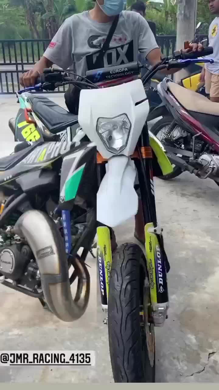 knalpot ninja trail  fullset model Press yz crome jmr racing 4135 pnp frame klx,ktm,modifikasi NINJA Motorninja slincer alumanium