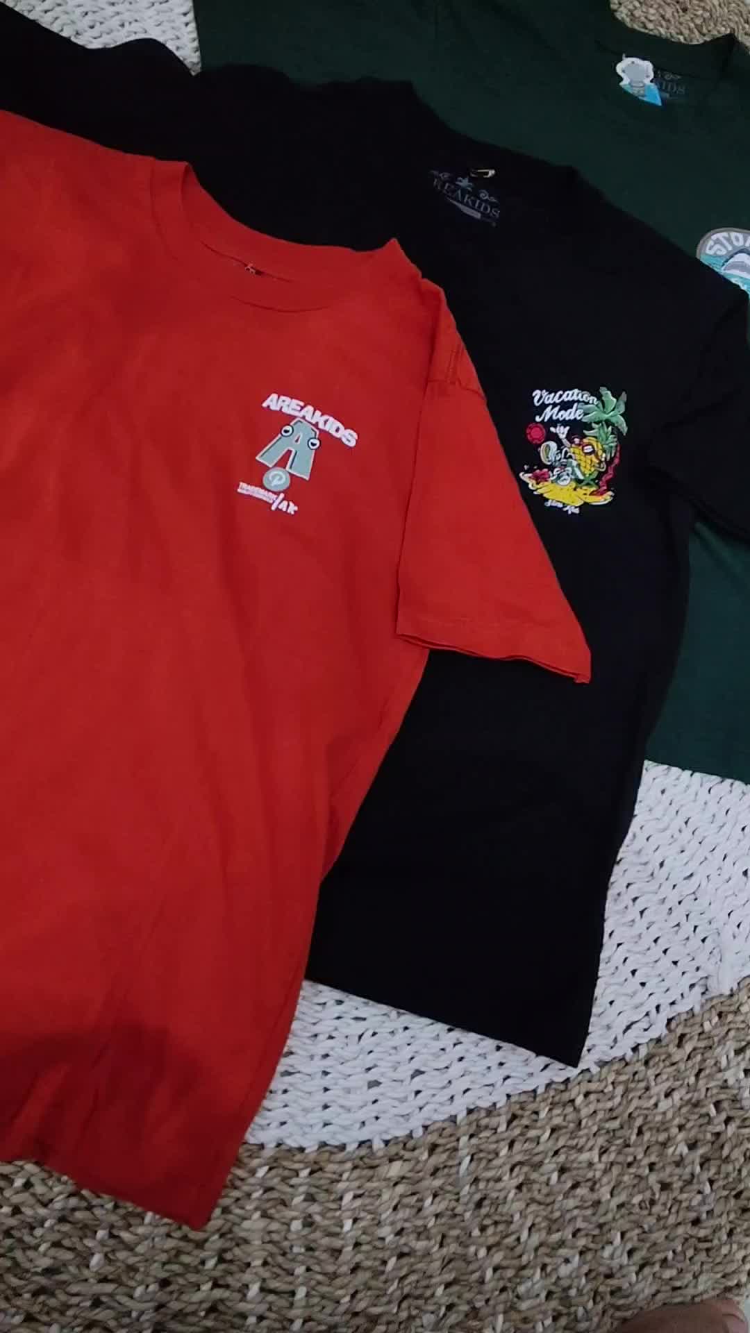 BAJU KAOS ANAK  TANGGUNG/REMAJA UNTUK 9 SAMPAI 16 TAHUN LAKILAKI ATAUPUN PEREMPUAN Katun Santai Crew Neck Hitam Fashion