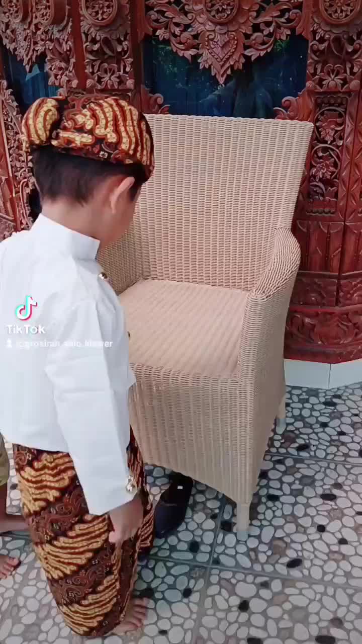 Di jamin realpict Beskap Bawahan rok batik coklat parang Beskap anak Premium Baju adat anak Kostum tradisional Setelan