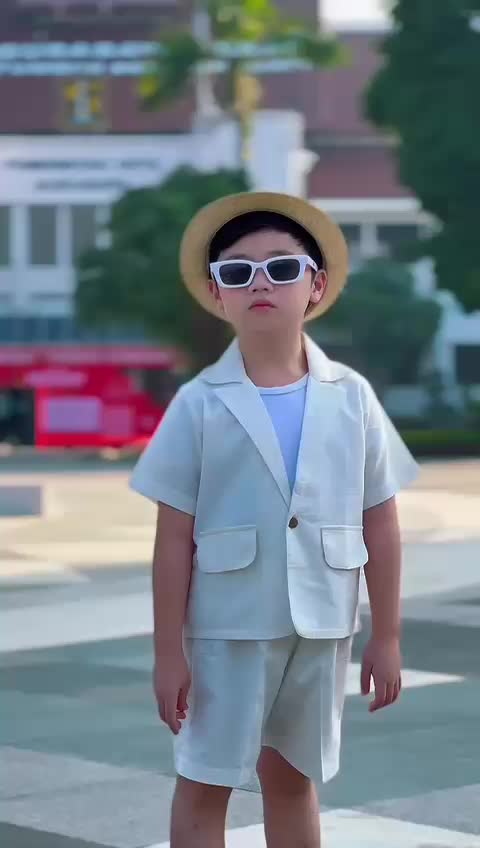 Orizano Setelan Blazer Anak 0-12 Tahun ABEL Lengan Pendek & Celana Premium Terbaru 2025 Fashion Baju Kemeja Katun Linen Lembut Nyaman untuk Main dan Kegiatan Harian Size 0-12 Tahun