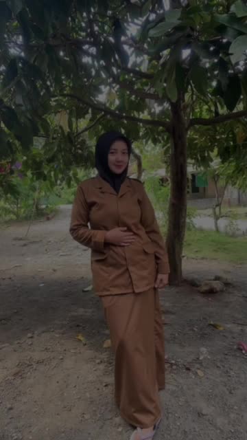 Setelan Blezer Semi Jas Pemda Seragam PDH PNS Wanita Khaki Tua TERBARU 2024 Model Kerah Rebah