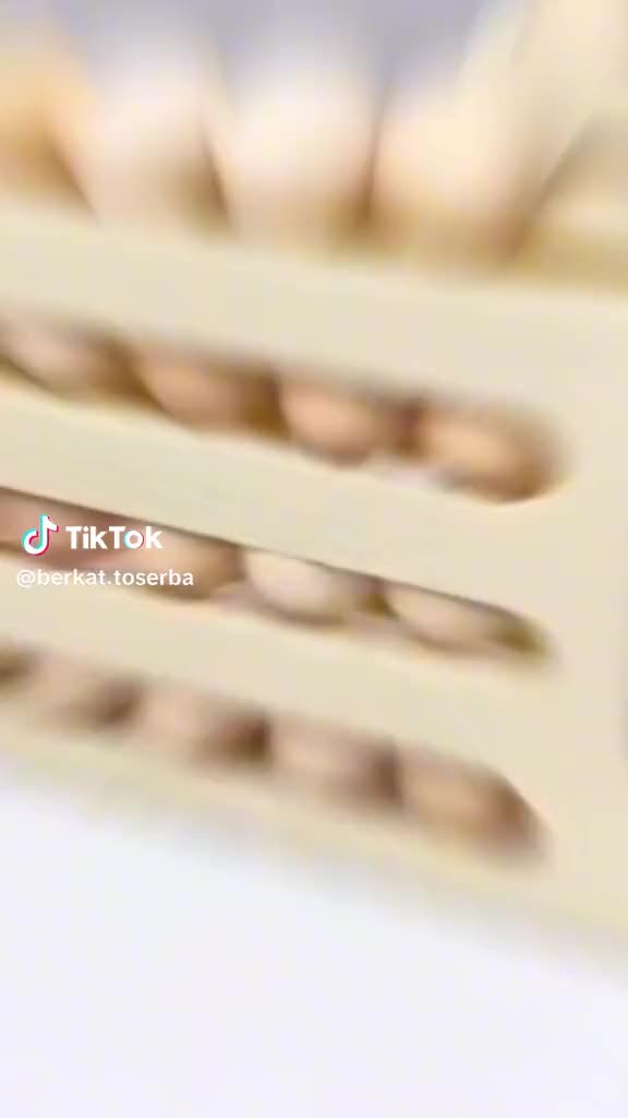 Kotak Penyimpanan Telur Bergulir Otomatis Tingkat untuk Kulkas - Tempat Telur Ayam Tempat Telur Ayam Kulkas 4 Tingkat Bergulir Otomatis