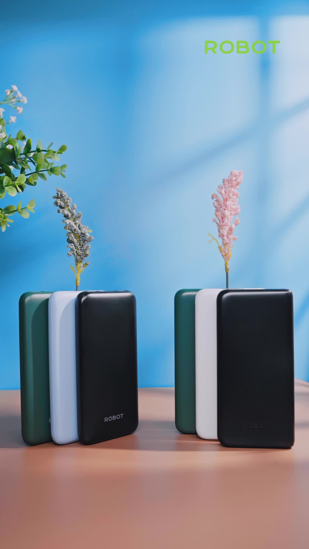 ROBOT PowerBank RT12  dan RT180S 10000 mAh Dual Input Output - Slim Original Garansi 1 Tahun  [BISA COD]