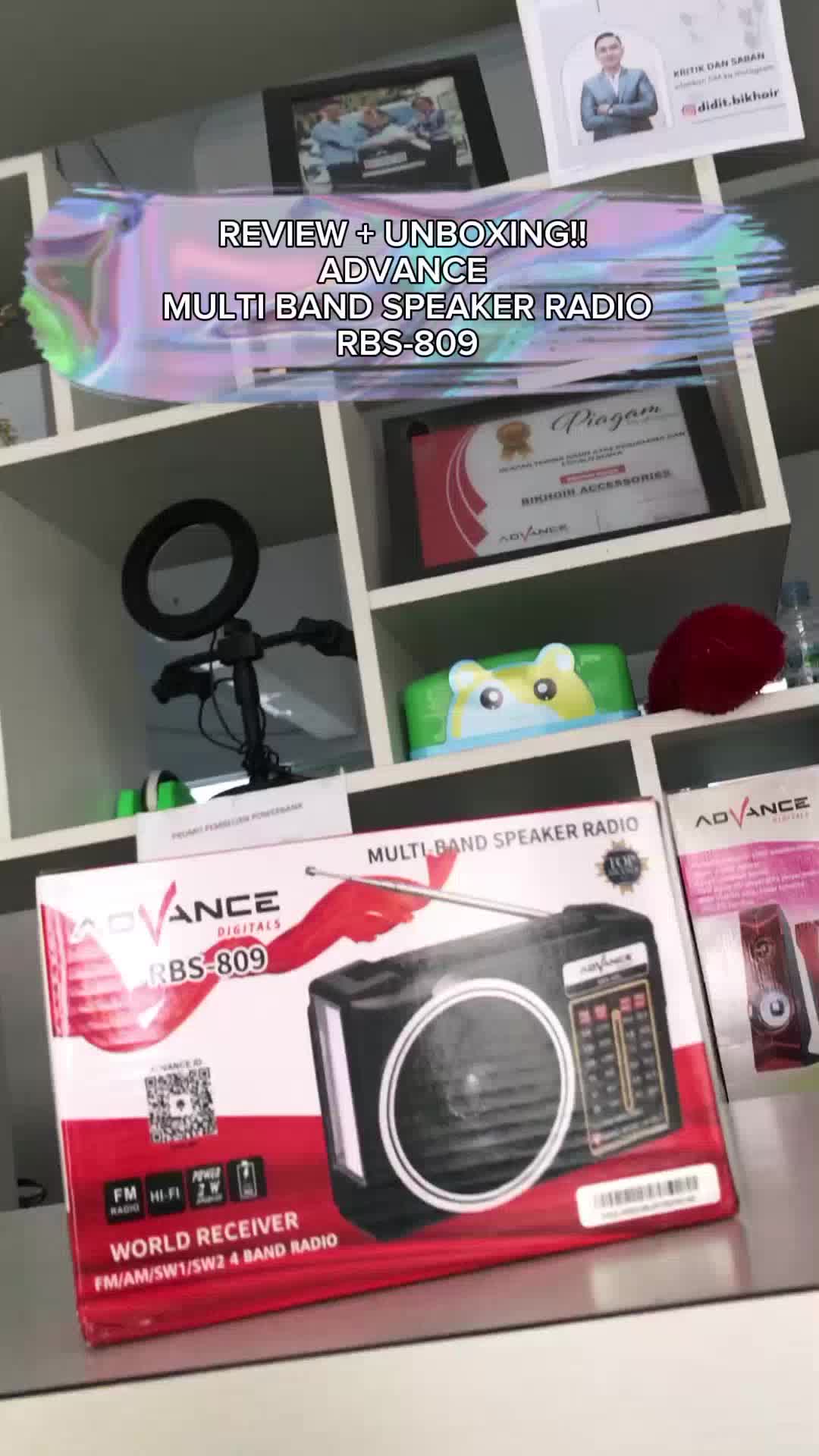 Speaker Advance RBS-809 / RBS-805 Radio Jadul AM/FM/SW