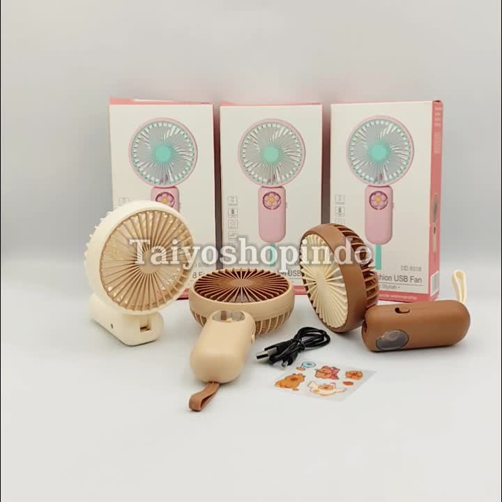 TAIYO Mini Fan Portable Lipat Capybara Kipas Angin Karakter Kartun Cute USB Chargerable Simple Stylish