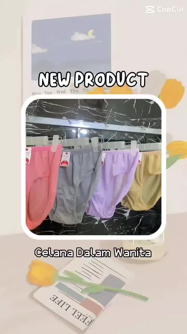 2Lusin Paket Hemat Celana Dalam Wanita Haya / Cd Wanita Dewasa Katun Polos M-L-XL-XXL-4L Cewek Remaja Soft Lembut Nyaman