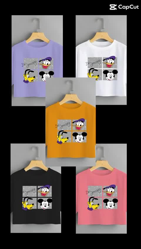 KAOS CROP TOP OVERSIZE / CROP TOP KOREA /CROP WANITA MOTIF HAPPY