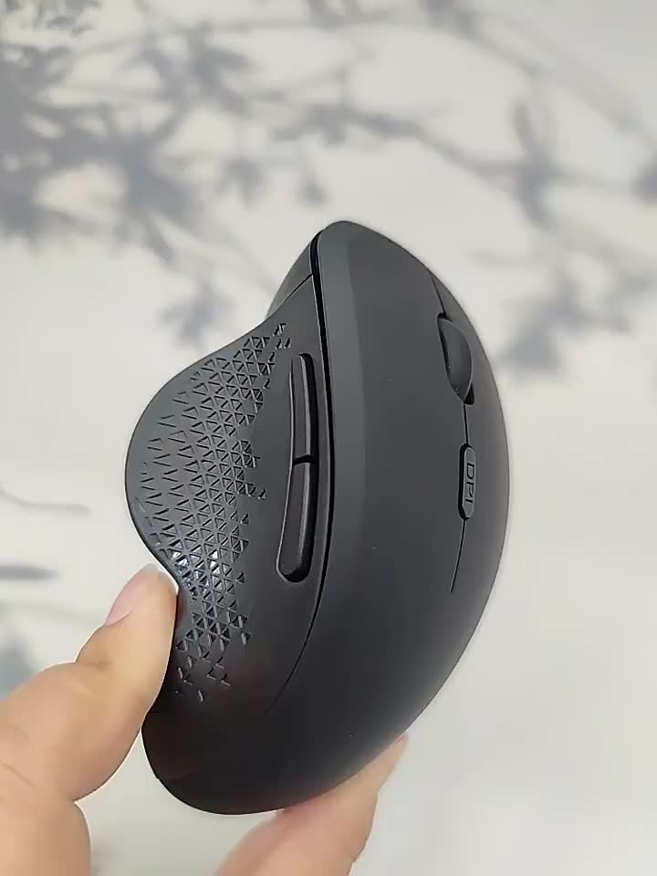 Mouse Nirkabel Rechargeable 2.4G Bluetooth 5.0 Optik 1200 DPI Ergonomis 6 Tombol Tidur Otomatis Baterai 400mAh untuk PC Laptop Tablet & Smartphone dengan Mode Bluetooth 5.0 dan Koneksi Nyala Tetikus