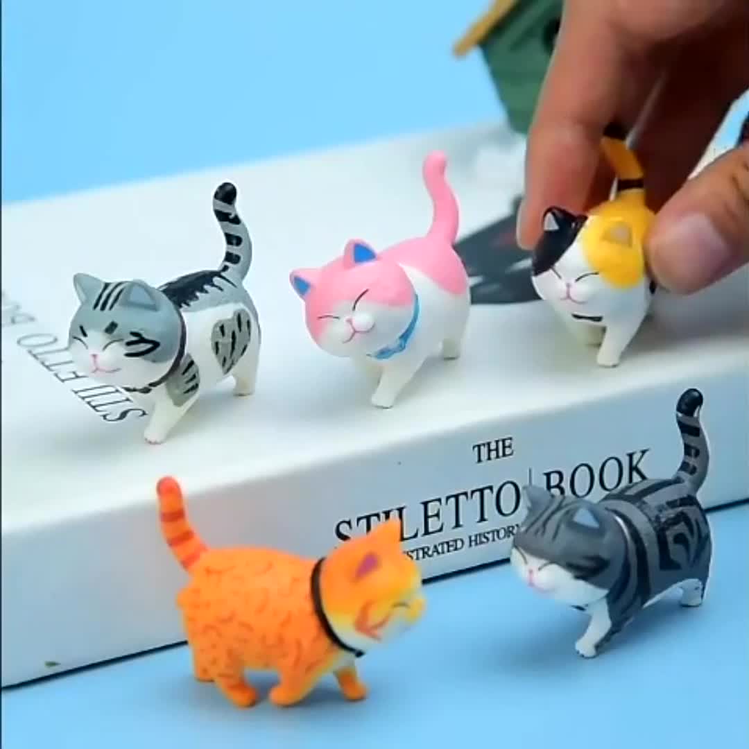 LL36 Pajangan Miniatur Figure Kucing Cat Lovers 9 pcs Set Topper Cake