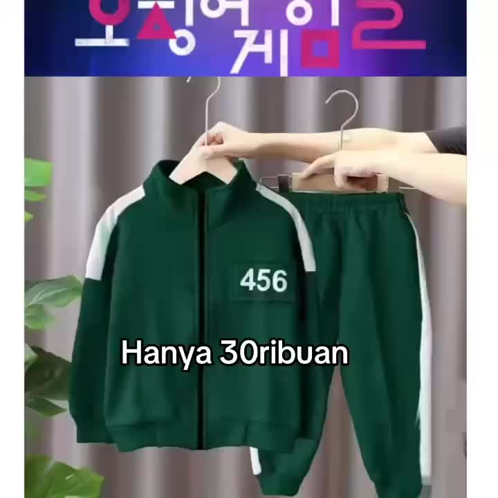 Setelan Jaket Anak Laki-laki Dan Perempuan Squait Game Sesoan 2 Viral Usia 1-12 Tahun Terbaru