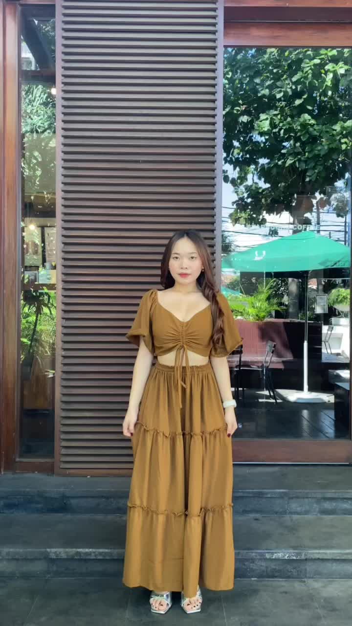 SET CLAUDI / SETELAN WANITA AIRFLOW / ROK RUFFLE