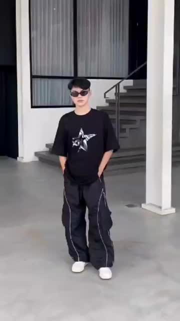 GOODTROUSER - Y2K Buggy Pants Cargo Y2K Buggy Pants Cargo - Big Satin Twill Katun Drill