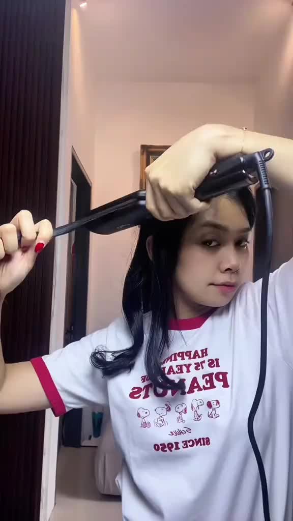 CkeyiN 50MM Dengan Layar LCD PTC Catokan Pelurus Rambut Ion Negatif/ Hitam Alat Pengeriting Rambut