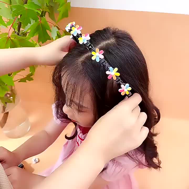 Bando Jepit anak perempuan kecil import korea bondu & jepitan cewek lucu Sweet BND05a Motif Fashion