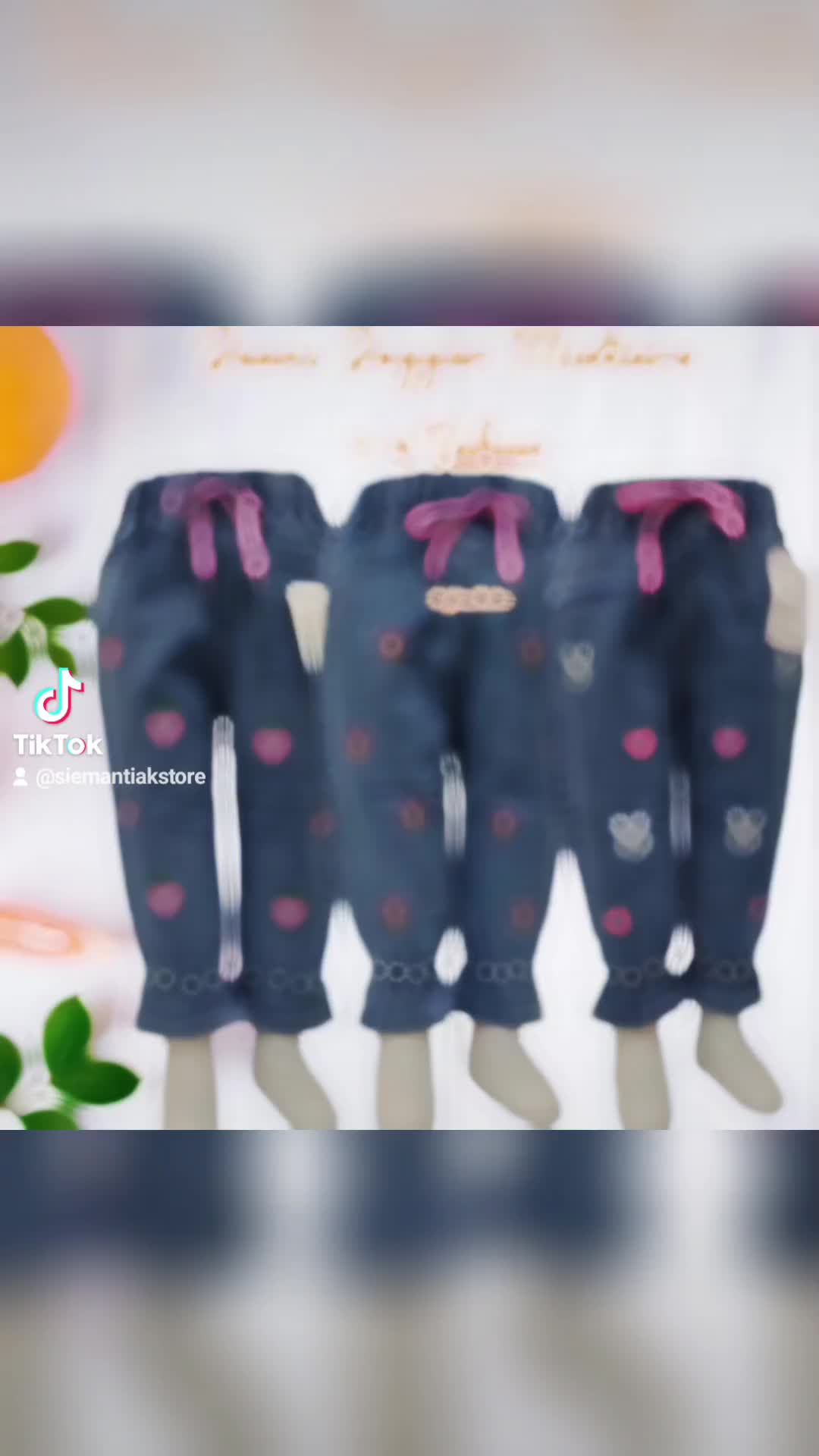 celana jeans import premium anak cwek model joger karet usia 1-6 thn motif random terbaru Cewek Fashion Cantik