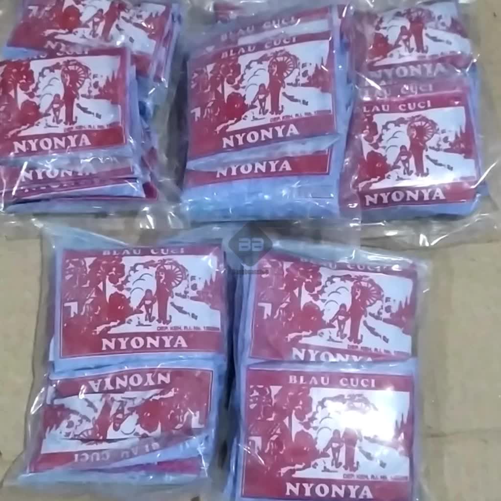 Bubuk Cuci Bulao Blau Blao Cap Nyonya Asli 10 Pcs sabun