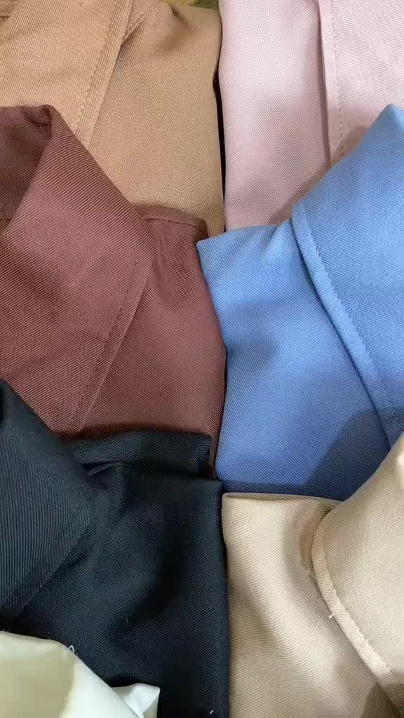 Kemeja Polos Wanita Long Sleeve Basic Kancing Size M-L-XL-XXL