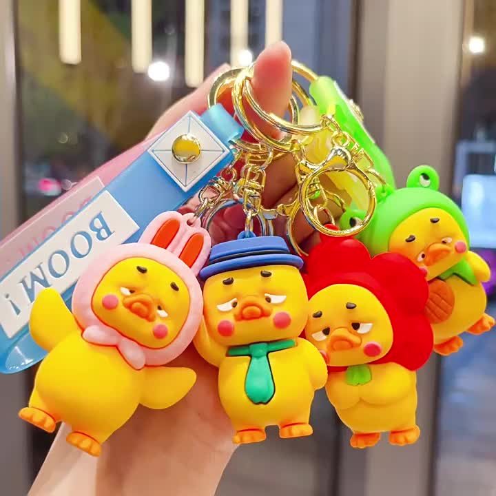 keychain upset duck gantungan kunci bebek menyebalkan gantungan kunci mobil gantungan kunci rumah keychain motor gantungan tas lucu