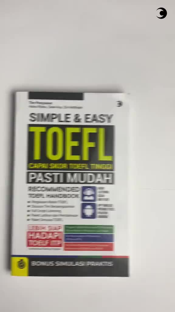 Buku Simple And Easy TOEFL Capai Skor TOEFL Tinggi Pasti Mudah Bonus Simulasi Praktis TOEFL Handbook