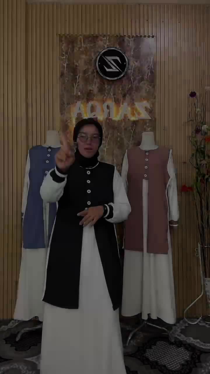 ZARQA - Silvia Gamis Premium Knit Florencia Look Remaja Casual Elegant Terbaru Wanita Muslim Maxi Dress Lebaran 2025 Mewah Pesta