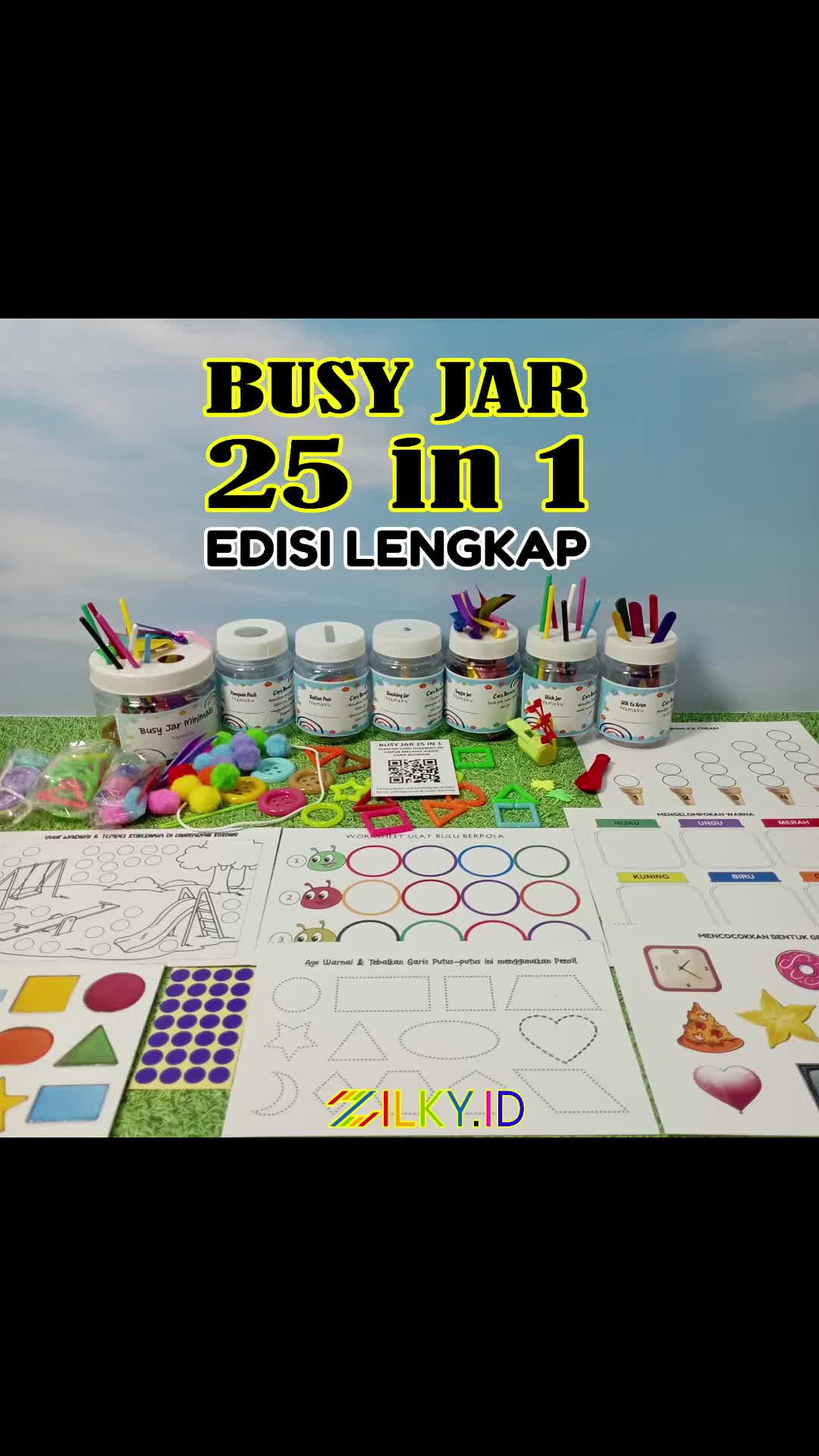 Busy Jar 25 in 1 5 in 1 6 in 1 Mainan Edukasi Anak Montessori Montesori Motorik Sensori Sensorik Play Sensory Toys Toy Edukatif Motoric Bayi Balita Pompom Push Stick Stacking Taggie Ribbon Jar Button Post Untuk 1 2 3 4 5 Tahun Murah Terlengkap 10 in 1