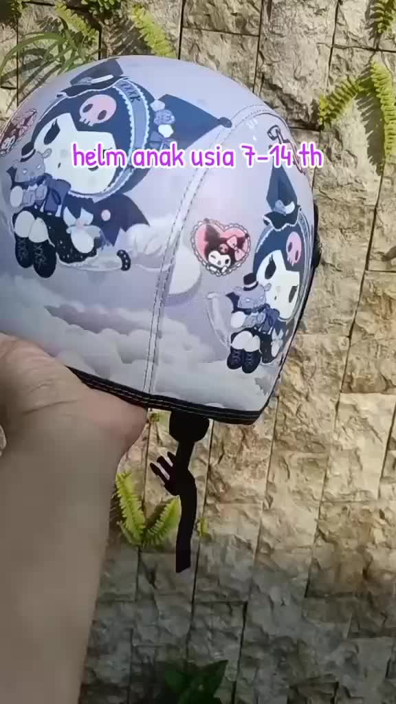 Helm Bogo SNI Anak 7 8 9 10 11 12 13 14 Tahun SD SMP Kuromi cinnamoroll Melody Lotso Viral laki laki perempuan Gold Helmet Motorcycle Sepeda