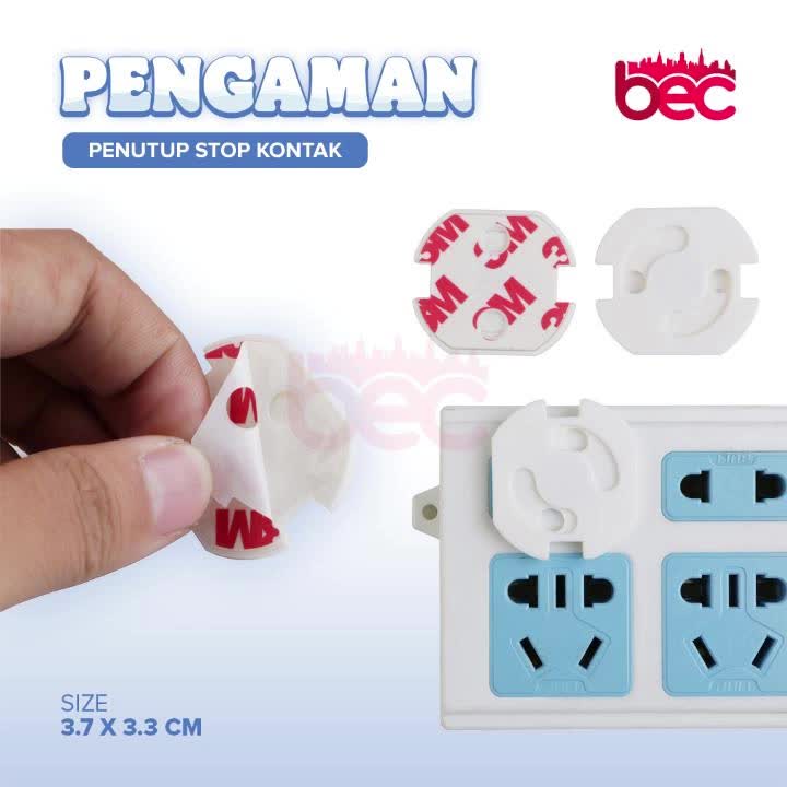 [BEC] Penutup Colokan Listrik | Pengaman Stop Kontak | Tutup Stop Kontak Listrik | Bayi Anak Pelindung Tutup Stop Kontak Socket Cover