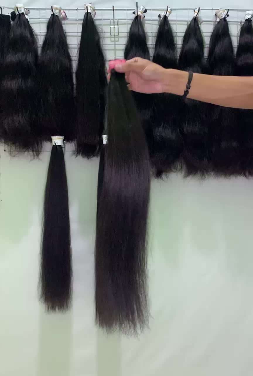 *55 CM - SMOOTHING HITAM - Hair Extension