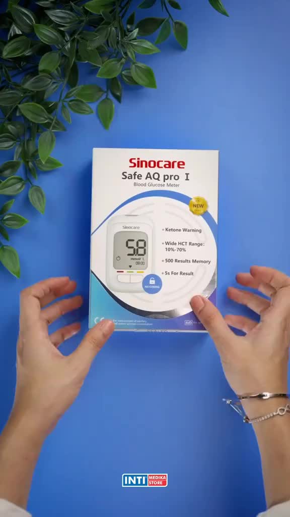 SINOCARE - Alat Cek Gula Darah Safe AQ PRO I | Set Lengkap Diabetes