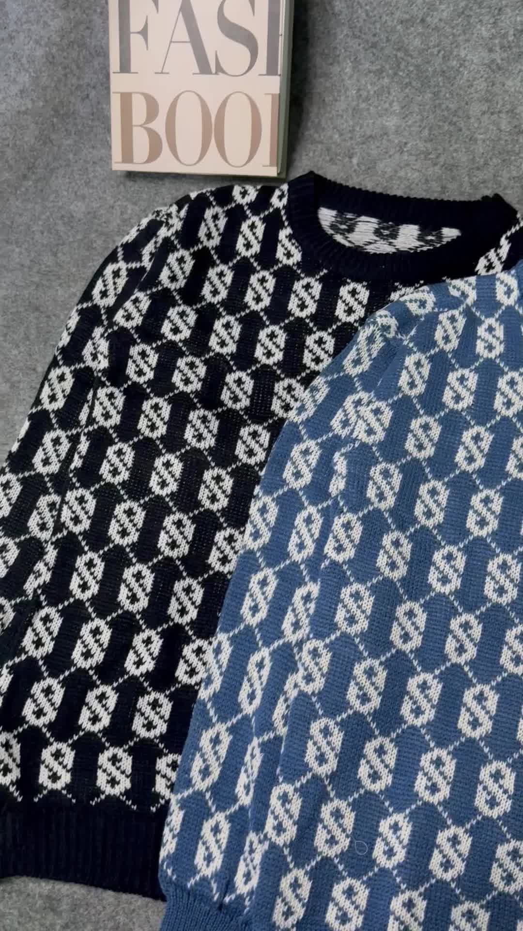 SWEATER WANITA BLOUSE MONOGRAM/ATASAN WANITA RAJUT