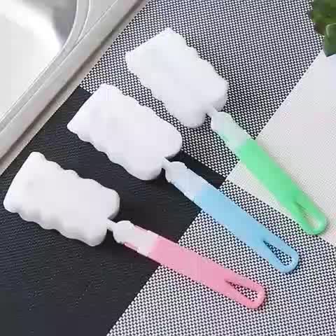 LAKOE Cleaner Sponge Sikat Botol / Spons tongkat pembersih botol / Gelasmakuku rop bayi minyak telon my baby baju bayi perempuan pigeon perlengkapan bayitopping balm plus  minyak telon my baby kunci kulkas jadul  pigeon Bottle Peralatan