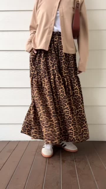 AGS - Leopard Flowy Skirt