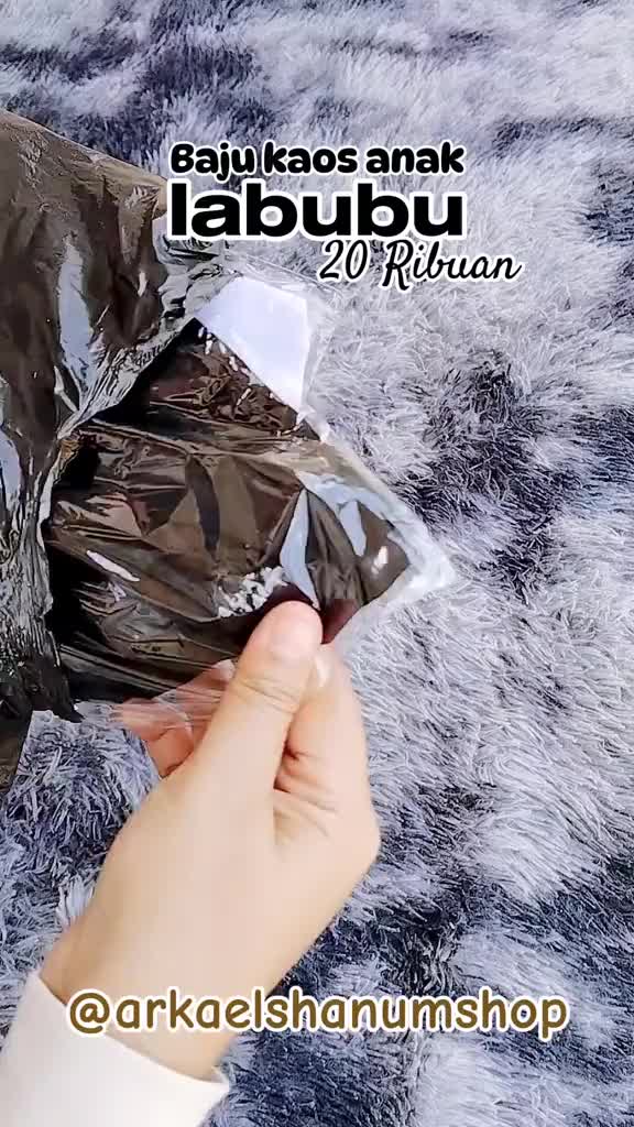 Baju Kaos Labubu Viral Anak Perempuan Laki-laki Premium Lengan Pendek - Kaos Anak Labubu