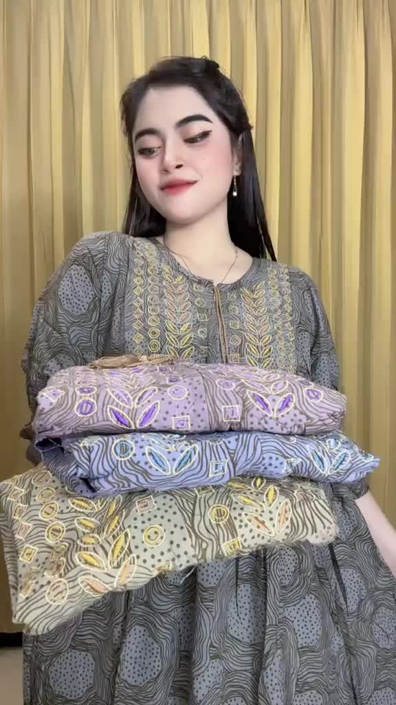 Live Sale Daster Kode [ Y] JF.Collection Dress   Baju Midi Casual Rayon Dewasa Busui Panjang