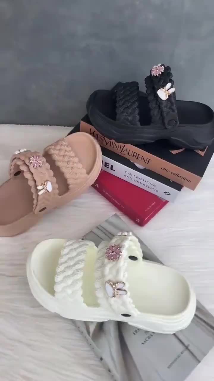 Surabaya Aleader Sandal Wedges Wanita sandal wanita 2024 Kekinian Sandal SandalJalinan EVA Sandal Size 30-40 Cewek Sendal