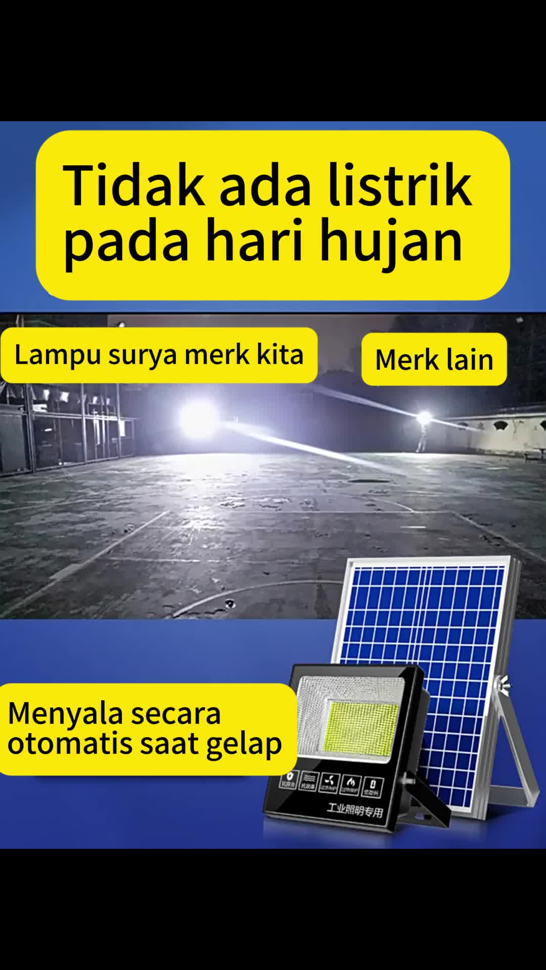 Pestie {Beli 1 Gratis 1}400WLampu Tenaga Surya Lampu led surya Solar cell Lampu outdoor Super terang Outdoor COD Otomatis Tahan Lama Beli 1 Gratis 1
