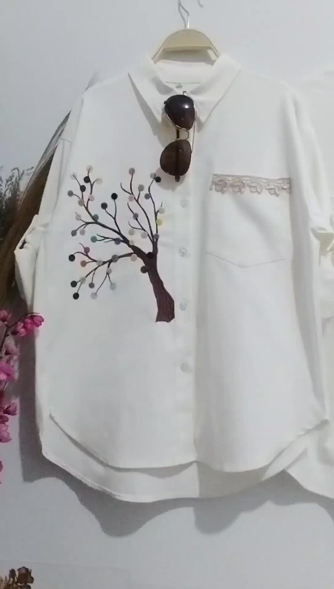 098 XL& 3XL JUMBO Kemeja  katun streach silang belakang bordir  hujan kancing gstyle lubana new disign bordir viral  Baju High quality